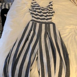 Striped jumpsuit brand new!